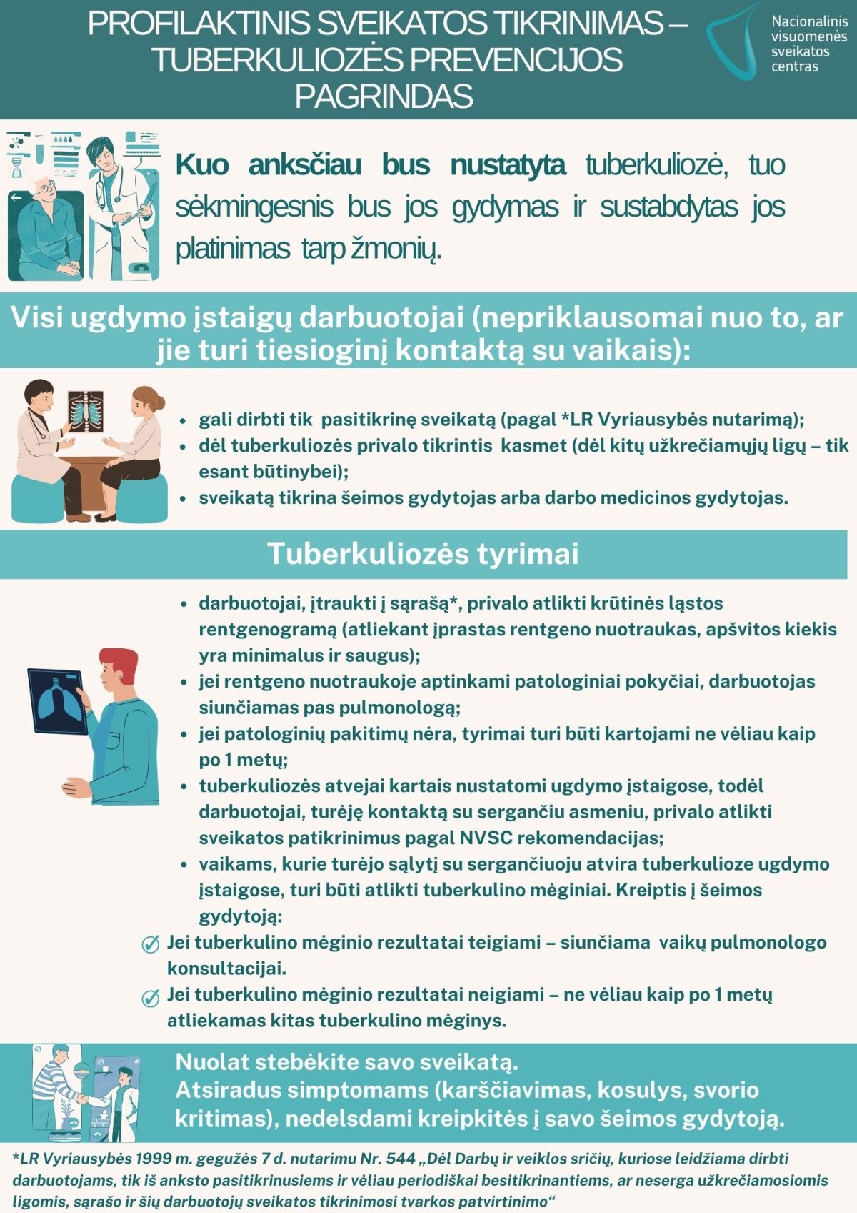 Plakatas - tuberkuliozės prevencija